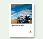 Suzuki Motorcycle Service Book blank for all sportsbikes, scooters, scramblers
