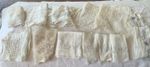 Antique Laces White Cotton Remnants Off cuts /Cutters Sew Projects Crafts /11pc