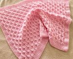 Knitting Pattern ~  Becca Baby Blanket ~ Paper Copy