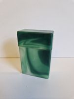 plastic cigarette case & lid marbel effect tobacciana rare vintage prop retro 