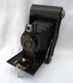 Vintage Kodak No. 2 Autographic Brownie Folding Camera with Ball Bearing Shutter