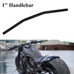 1 inch Motorcycle Handlebars 25mm Drag Bars Universal Black For Harley Bobber
