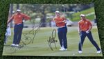 12” x 8” Photo Signed By Luke Donald ,Ian Poulter & Justin Rose Ryder Cup W/COA