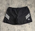 Men’s Adidas 3-Stripe Swim Shorts Drawstring Black Size Medium