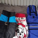 Jefung Reflective Blue Polyester Dog Coat/Jacket Size S Christmas Dalmatian