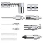 1 Set 90 Degree Steel Grease Nozzle Adapter Grease Gun-Accessory Coupler Adapter