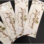 1000 x Refresh Wet Wipes Lemon Scented Individual Wrap Travel Hand Towel Napkin