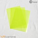 Fluorescent Yellow Headlight Tint Film [ 3 x A5 Sheets for Fog Light ] Car Vinyl