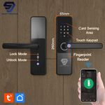 Digital Electronic Smart Door Lock Tuya , WiFi, Fingerprint, Card, Password, Key