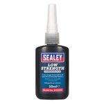 Sealey SCS222S Thread Lock - Low Strength Grade (Grey Liquid) 50ml 