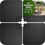 4 x OUTDOOR UMBRELLA CANTILEVER PARASOL BASE STAND SAND WATER FILLED WEIGHT 80KG