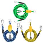 1x Self Centering Boat Tow Harness for Tubing, Boat Tow Rope Harness with Pulley