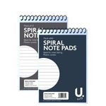 A6 Spiral Notepads - 3 Pack Lined A Paper Ruled Office Jotter Pad Shopping Notes