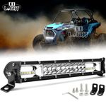 Dual-Row 14"inch LED Work Light Bar Spot Flood Combo For Can-Am Maverick UTV ATV