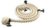 Natural Cotton Bannister Stair Handrail Ropes - Choose Diameter Length Fittings