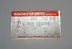 1988/89  Manchester United Home Used Match Ticket Stub Arsenal City Liverpool