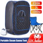 Portable Sauna Tent Kit with Chair, Sauna Pod & Steamer Generator For Home Use