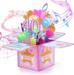 Radsocken 40th Birthday Musical Cards with Blowable LED Light