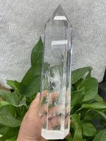 Large Clear Quartz Obelisk Crystal Wand for Healing, Feng Shui, and Home Decorat