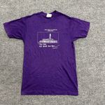 Hanes T-Shirt Mens Size M Purple Mount Baker Theatre Hamlet Single Stitch USA