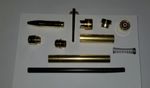 THE RAF PEN KIT 12K GOLD PLATED FOUNTAIN, ROLLERBALL OR BIRO WOODTURNING PROJECT