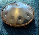 Silver Shine Handpan, 10-Note, 432hz, D Kurd, Stainless Steel Free Intl Delivery