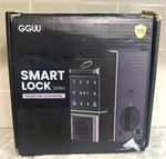 GGUU 2406A Smart Door Lock Fingerprint Keypad Auto Lock Black Matte Metal