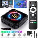 2026 Upgraded Smart Android 13 TV Box WIFI 8K HD Media Player Streamer Ultra HD