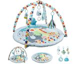 Baby Play Mat,Baby Play Gym for 0-18 Months,5 Detachable Activity Toys