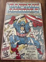 Captain America Original Comic Book Poster Framed. Marvel Comics Group