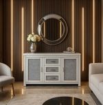 6 Pcs Acoustic Wall Panels LED Strips LED Lights 2 X 60cm 2  X 90cm 2 X 150cm