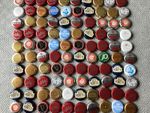 100 beer bottle tops crown caps . Guaranteed All perfect .  FREEPOST
