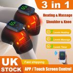 2X Knee, Shoulder, Elbow Joint Massager Heating & Vibration Therapy Pain Relief