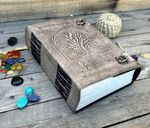 600 Pages large Leather Journal, Tree Of Life, Leather Notebook, Travel book
