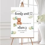 Personalised Baby Shower Welcome Sign Poster Gender Reveal Party Print - A5-A1