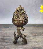 Japanese Collect Old Ancient bronze Exquisite Dragon holding incense burner