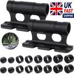 2 Pcs Bike Fork Mount for Truck Roof Rack, Quick Release Thru Axle Adapter