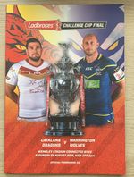 RUGBY LEAGUE CHALLENGE CUP FINAL PROGRAMME CATALAN v WARRINGTON 2018