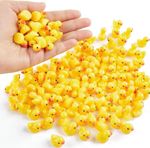 50-500Pcs Mini Yellow Rubber Ducks Funny Cute Collection Resin Arts & Crafts