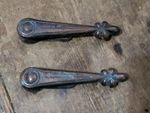 Art Deco "Alexander" spring-pivot stair carpet clips Set Of 2