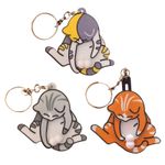 Cute Pendant - Creative Cat Keychain with Pull Play Balls - Keyring for Women