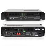Vonyx VXA 1200 MKII 2-Channel Power Amplifier 1200W DJ Sound System