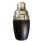 Harrods Cocktail Shaker 200ml Stainless Steel Leather Sleeve Mini Barware