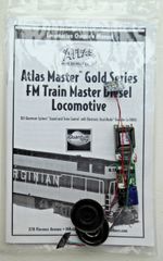 QSI Sound Decoder & Speakers & Light Boards for Atlas FM Trainmaster 2004