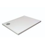 White Rectangular Stone Anti-Slip Shower Tray - Choice of Size
