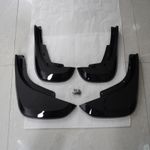 FOR LAND ROVER DEFENDER 90 110 L663 20+ GLOSS BLACK MUD FLAPS SPLASH GUARD SET