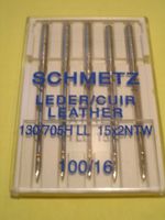 SCHMETZ LEATHER SEWING MACHINE NEEDLES 100/16 FITS BROTHER/JANOME/SINGER/TOYOTA