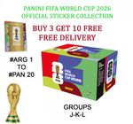 PANINI WORLD CUP 2026 STICKER COLLECTION - GROUP J - GROUP K - GROUP L