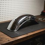Metal rear fender for GN125, custom-made, splash guard