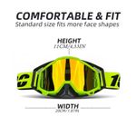 Motocross Goggles MX MTB Off Road Dirt Bike Roll Off Anti Fog Tear Off Racing Ad